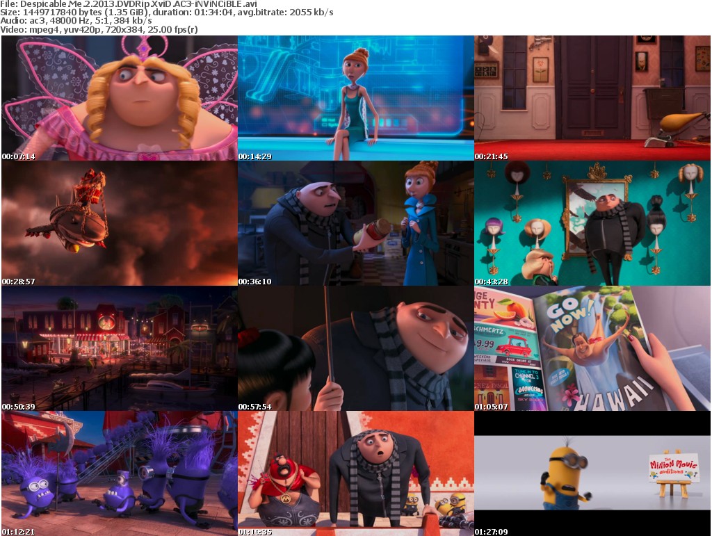 Download Despicable Me 2 HD Torrent and Despicable Me 2