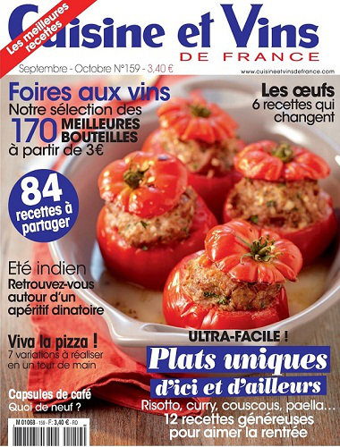 Cuisine et Vins de France N°159 - Septembre Octobre 2014