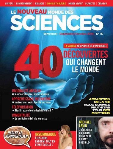 Le Monde des Sciences N°15 - Septembre Octobre 2014
