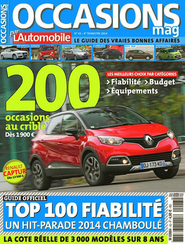 [Multi] L'Automobile Occasions Mag N°43 - Octobre Novembre Décembre 2014
