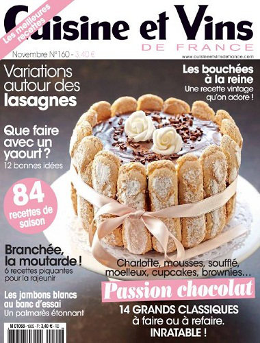 Cuisine et Vins de France N°160 - Novembre 2014