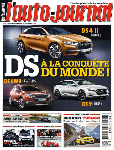 l'Auto Journal N°921 - 27 Novembre au 10 Décembre 2014