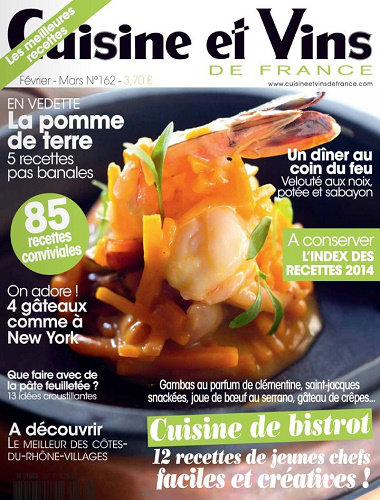 [Multi] Cuisine et Vins de France N°162 - Février Mars 2015