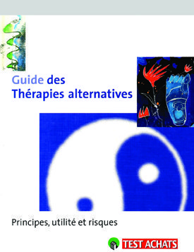 Guide des Thérapies alternatives Principes, utilité et risques
