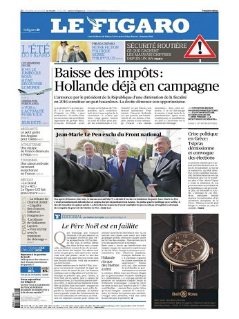 Le Figaro Du Vendredi 21 Août 2015
