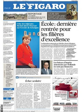 Le Figaro Du Mardi 1er Septembre 2015