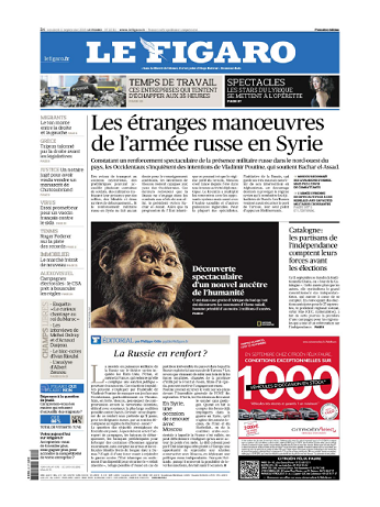 Le Figaro Du Vendredi 11 Septembre 2015