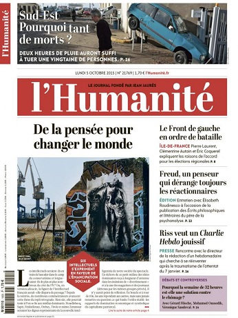 L'Humanité Du Lundi 05 Octobre 2015