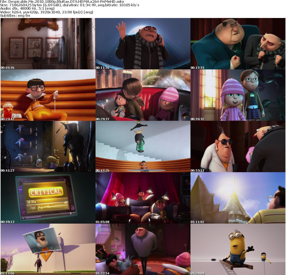 Despicable Me 2010 1080p BluRay DTS HDMA x264-PriMeHD Tr1u