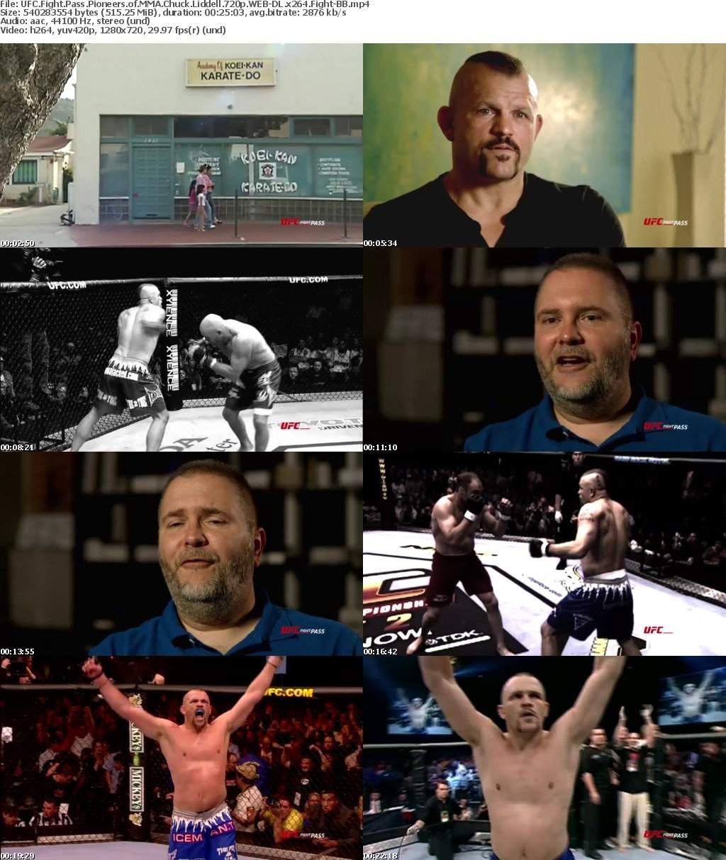 UFC Fight Pass Pioneers of MMA Chuck Liddell 720p WEB-DL x264 Fight-BB Brvv