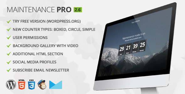 CodeCanyon Maintenance PRO v26 WordPress plugin Wff1