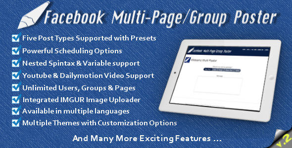 CodeCanyon Facebook MultiPageGroup Poster v29 Hmo6