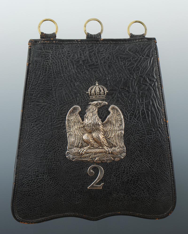 SABRETACHE DU 2ème RÉGIMENT DES GARDES D'HONNEUR, PREMIER EMPIRE (1813-1815). 82uy