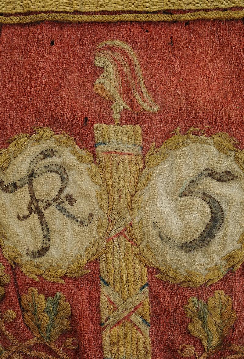 SABRETACHE 5ème REGIMENT de Hussards, TROISIÈME TYPE 1792-1794, REVOLUTION Lzfq