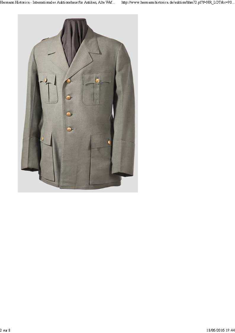 une veste d'unfiforme d'Hitler vendue aux encheres Rzc1