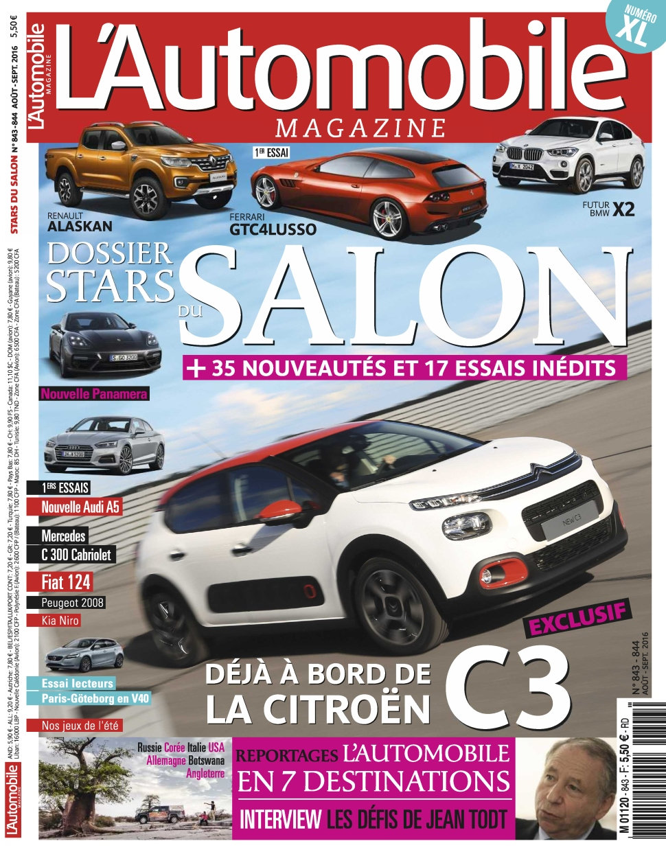 L'Automobile magazine N°844 - Aout 2016