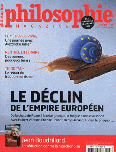 Philosophie Magazine No.42 - Le déclin de l'empire européen 