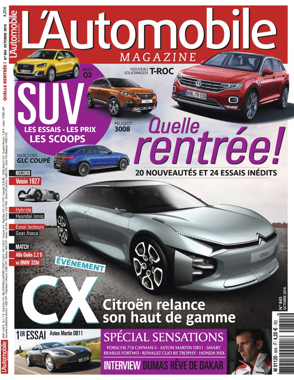 L'Automobile Magazine N°845 - Octobre 2016 