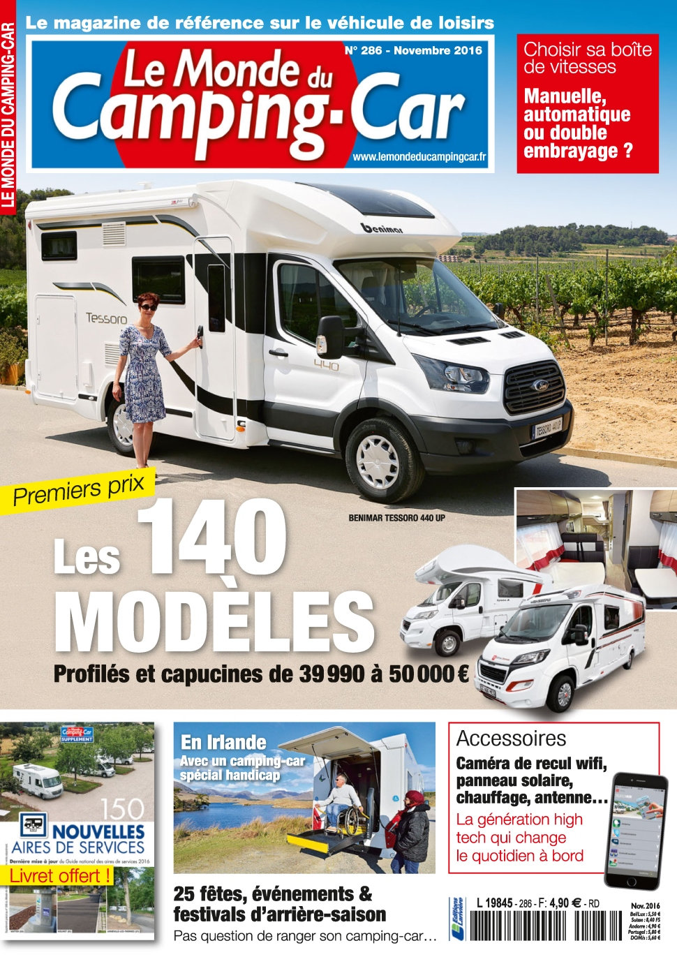 Le Monde du Camping-Car N°286 - Novembre 2016