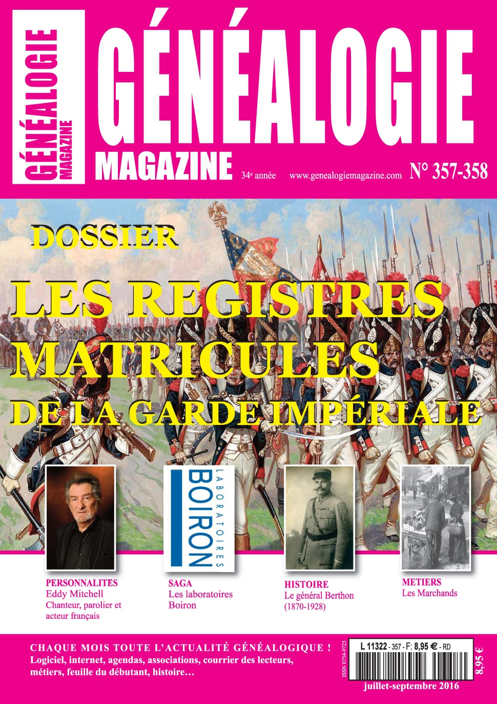 Généalogie Hors-Série N°357-358 - Octobre 2016