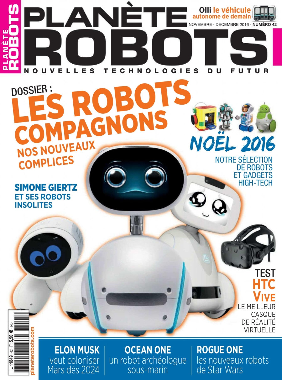 Planète Robots N°42 - Novembre/Décembre 2016