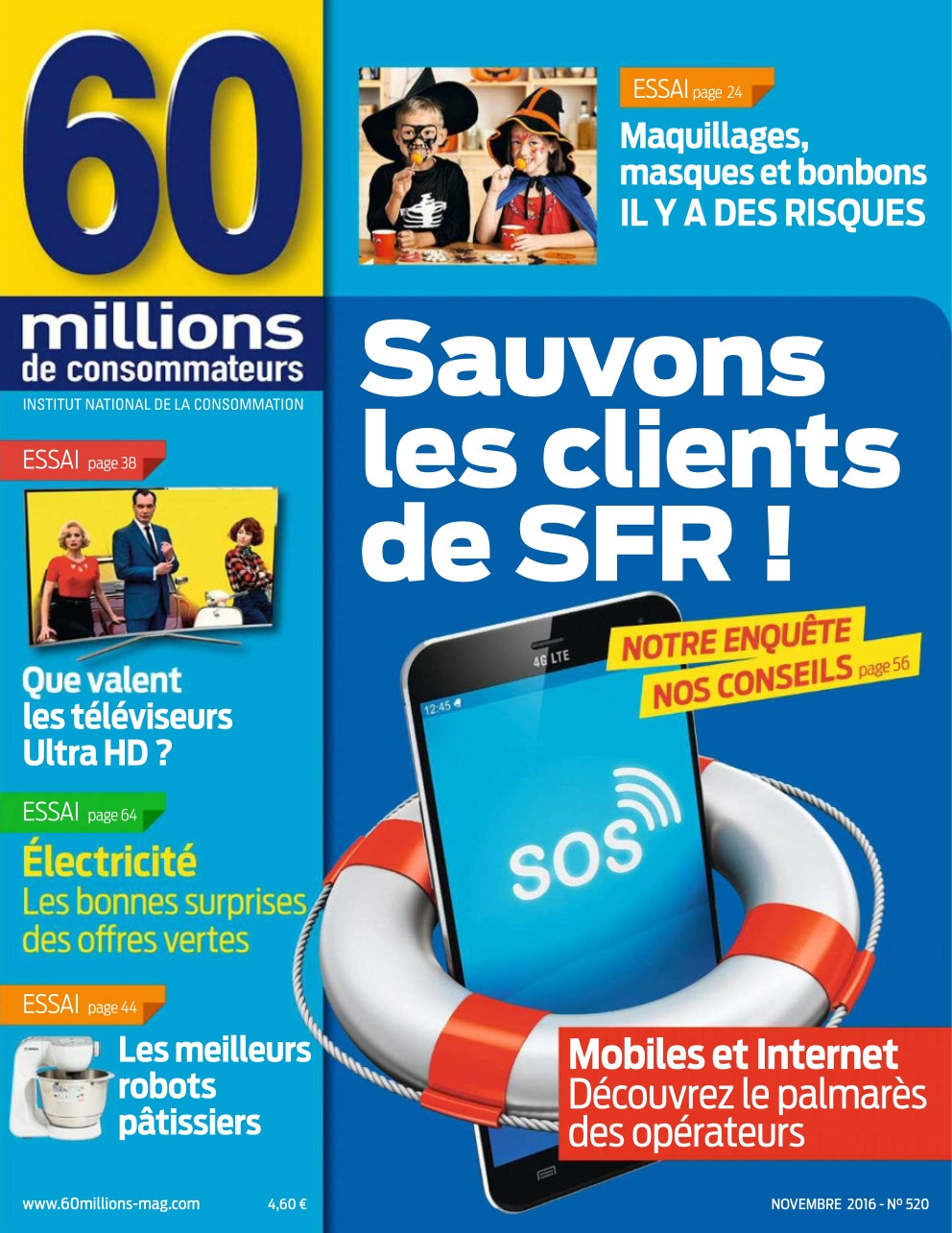 60 millions de consommateurs N°520 - Novembre 2016