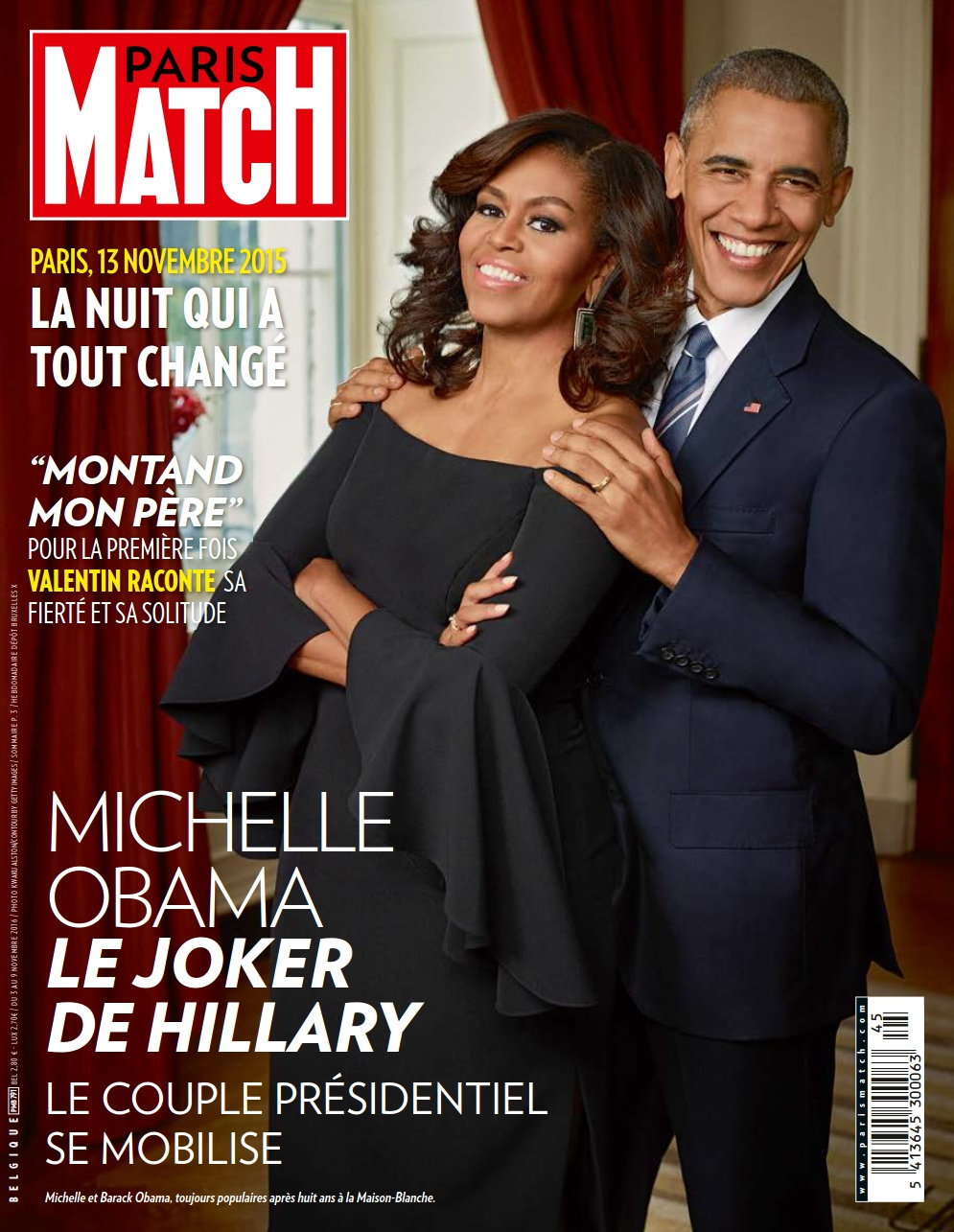 Paris Match Belgique N°791 - 03 au 09 Novembre 2016