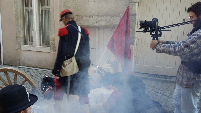 Participation à un court métrage d'étudiants, Commune de Paris. X95u