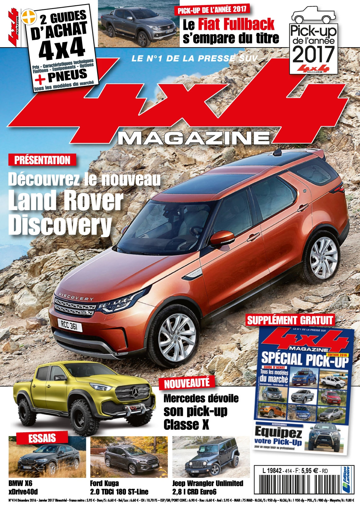 4x4 magazine N°414 - Décembre 2016/Janvier 2017 