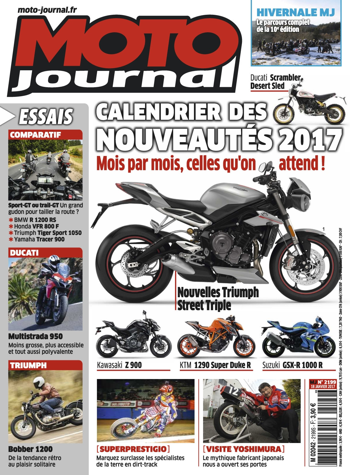 Moto Journal N°2199 - 18 Janvier 2017 
