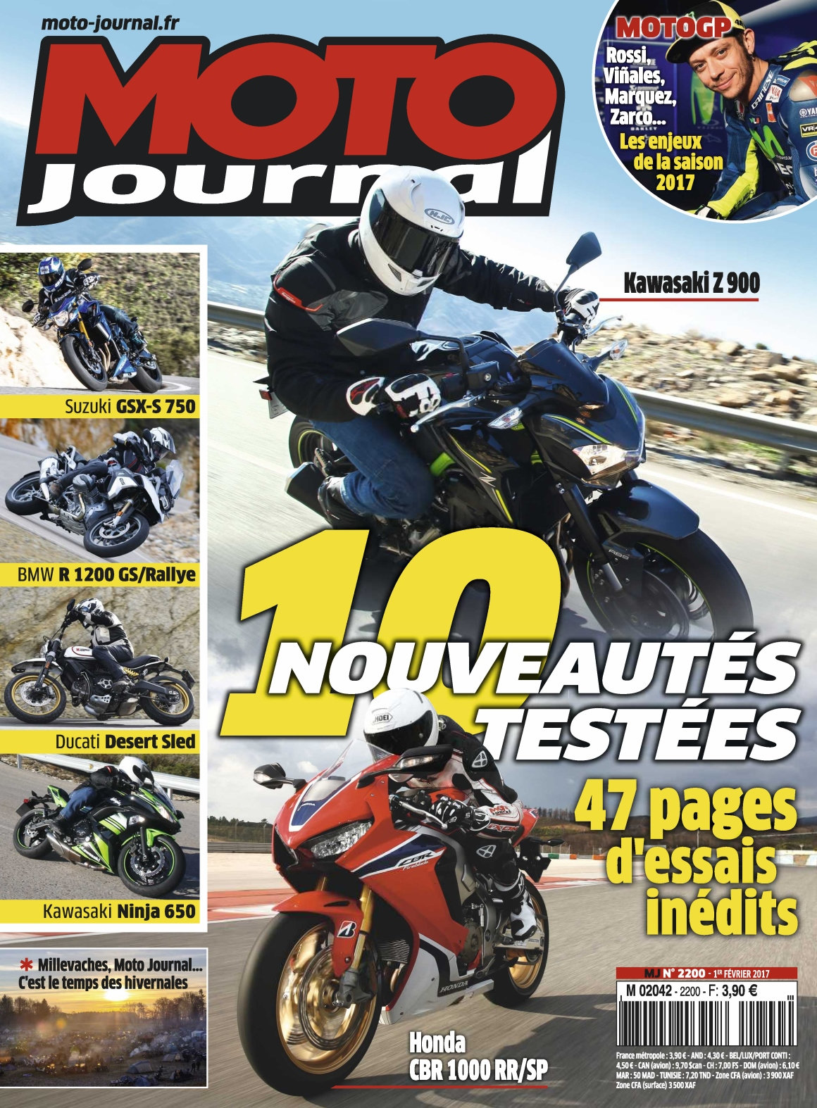 Moto Journal N°2200 - 1 Février 2017 