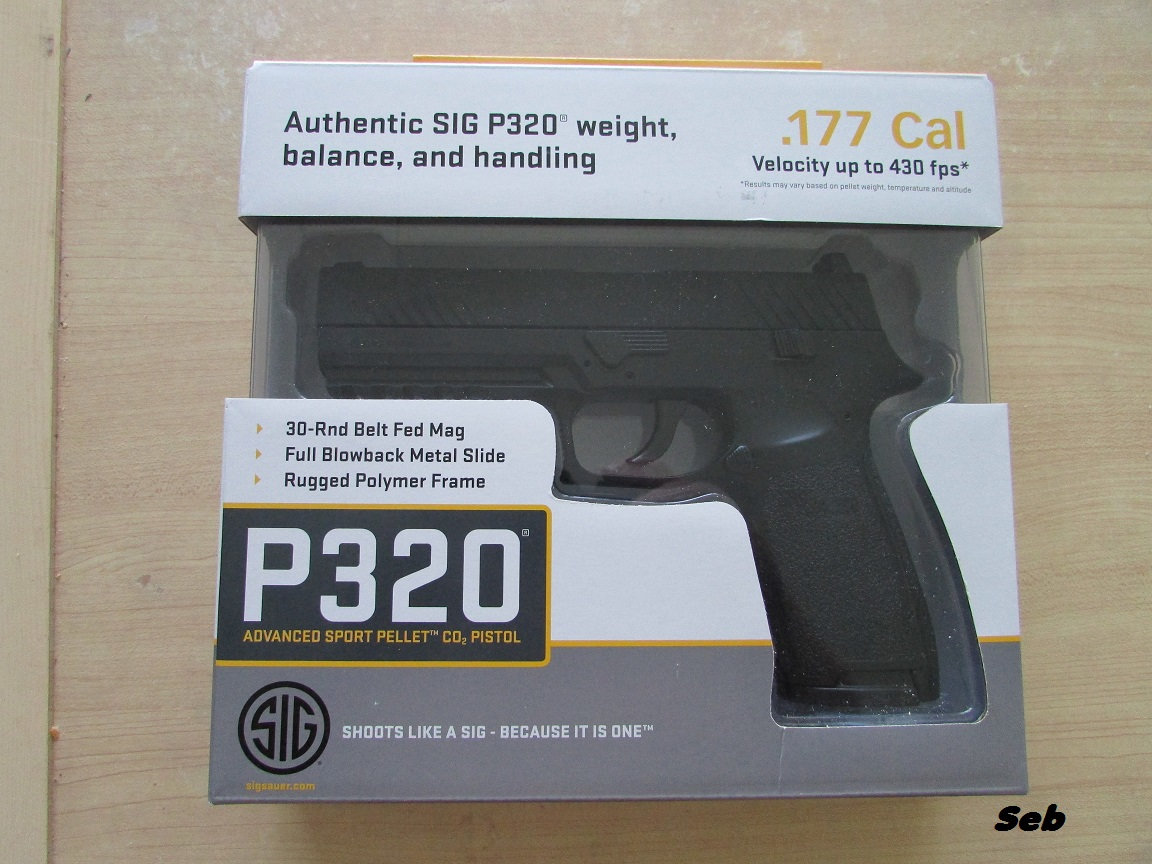 Sig P320 ASP co² color Black... 2kx4