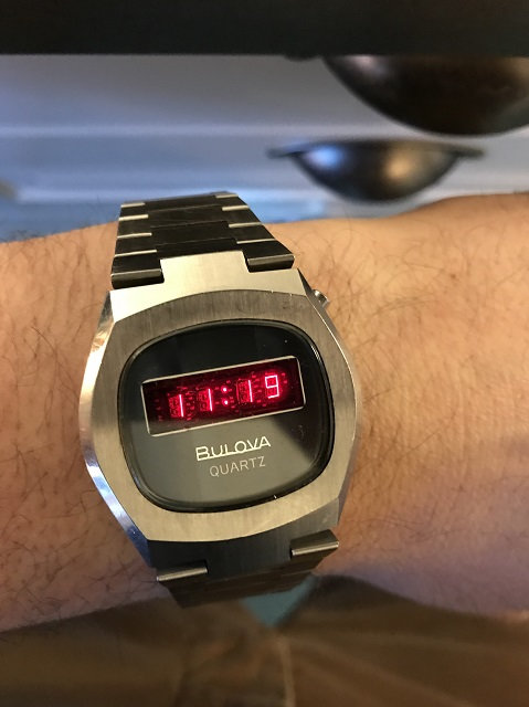 Bulova N6 vintage LED watch 1976 4cha