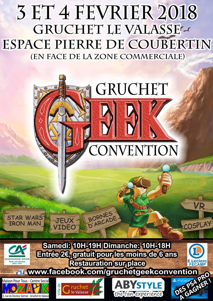 Gruchet Geek Convention 3 et 4 février 2018 à Gruchet le Valasse  Ed9n