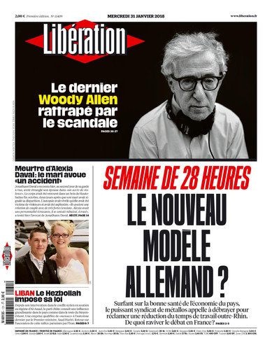 Libération Du Mercredi 31 Janvier 2018