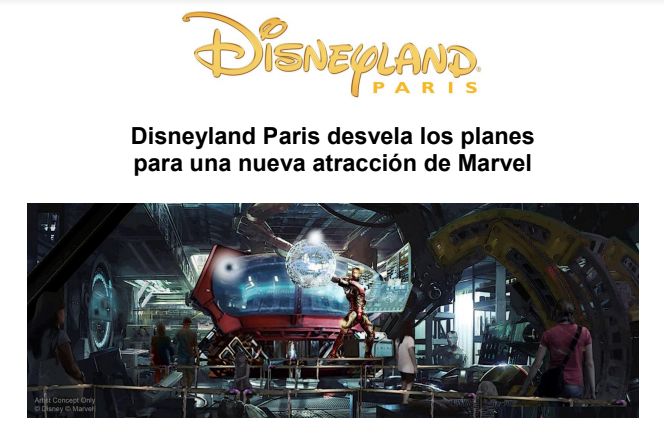 Disneyland desvela una nueva atracción para Paris Lbez