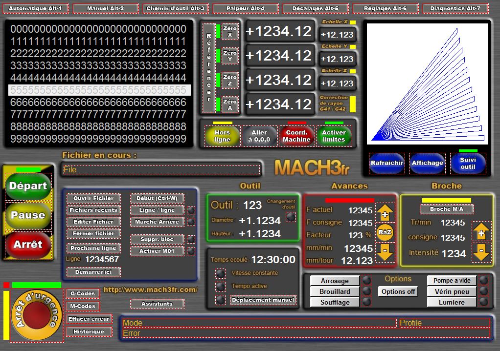 machscreen et les output perso Vdyf