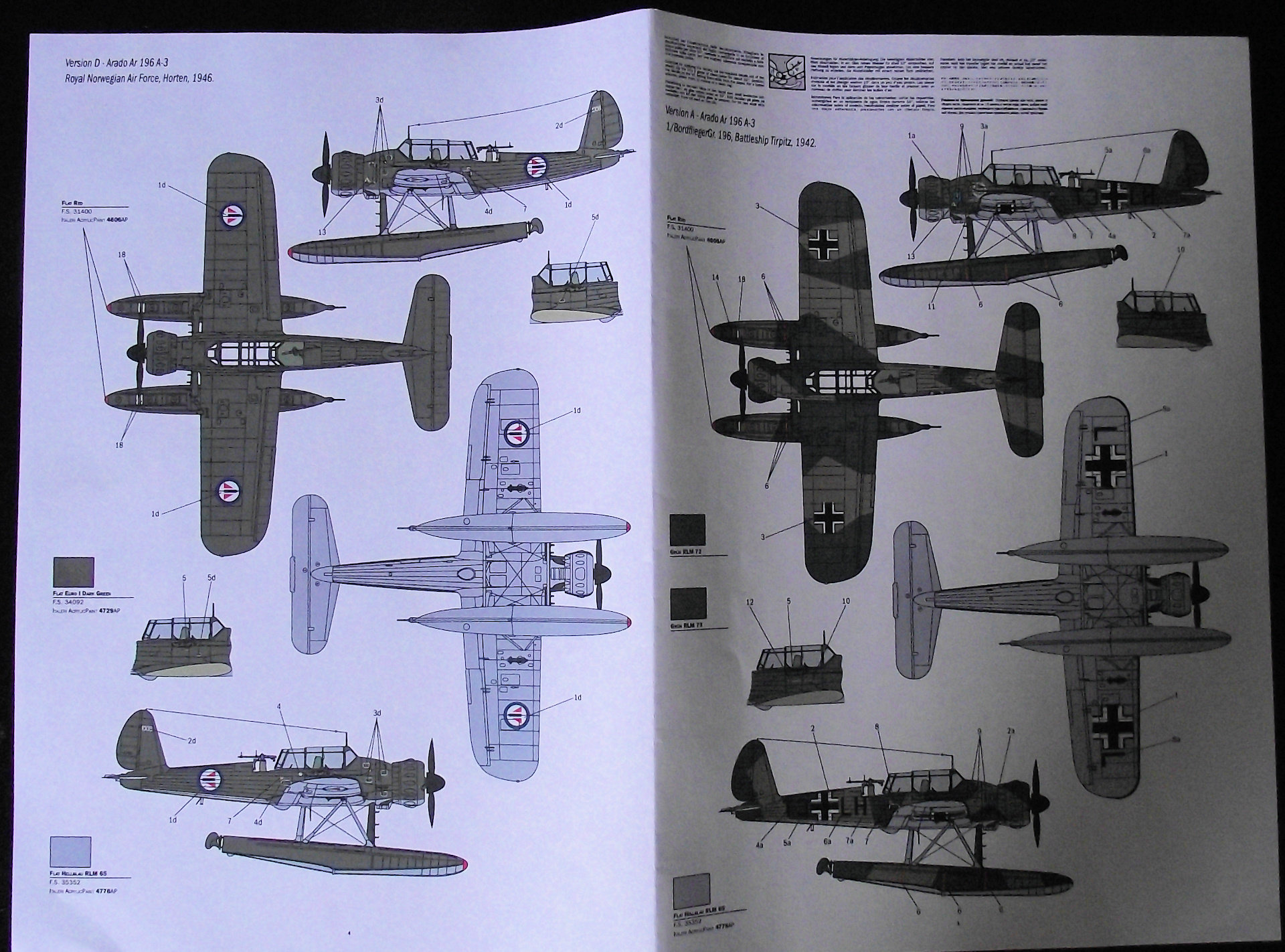 Arado AR196 Italeri 1x48 Bk4r