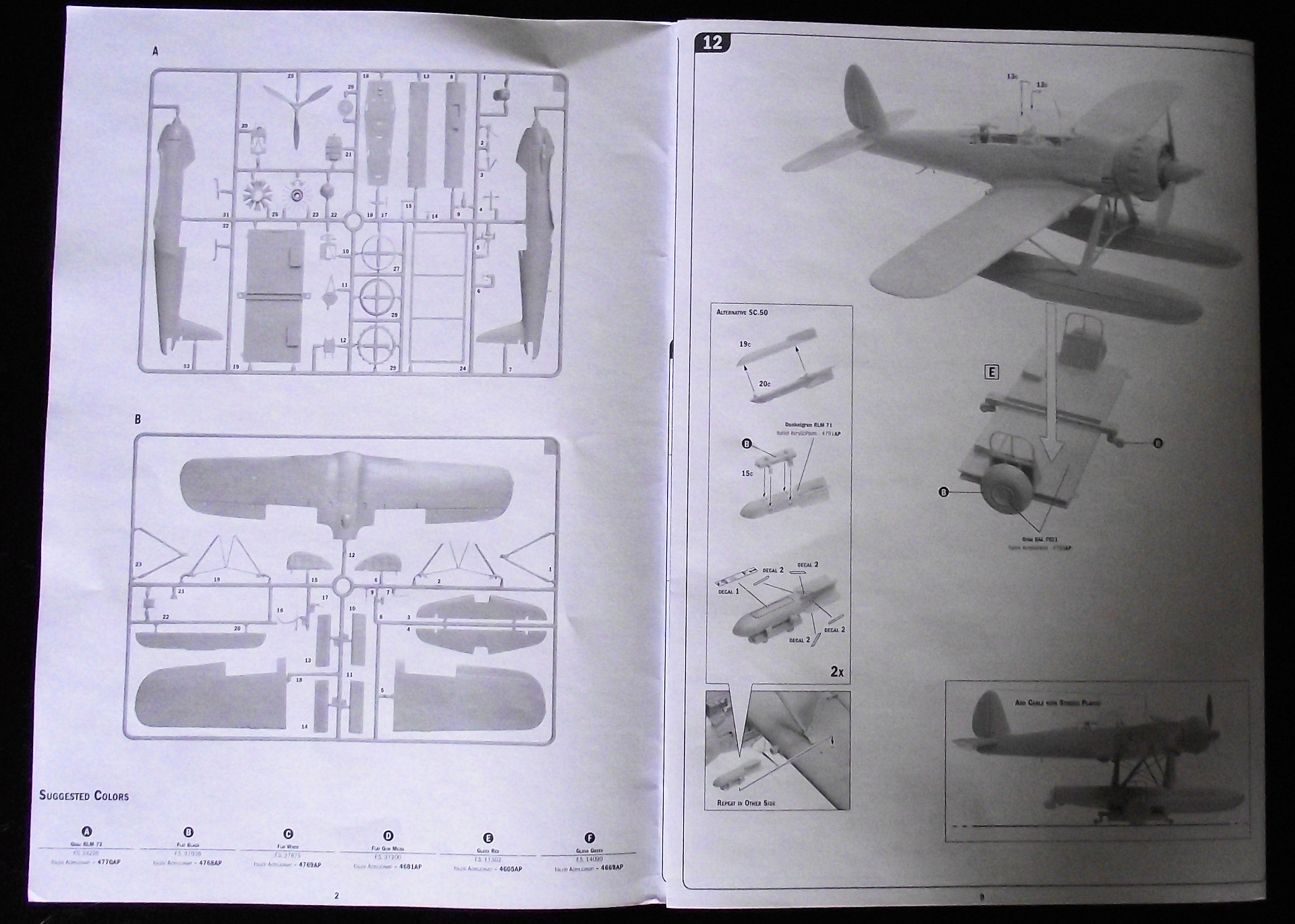 Arado AR196 Italeri 1x48 E79u