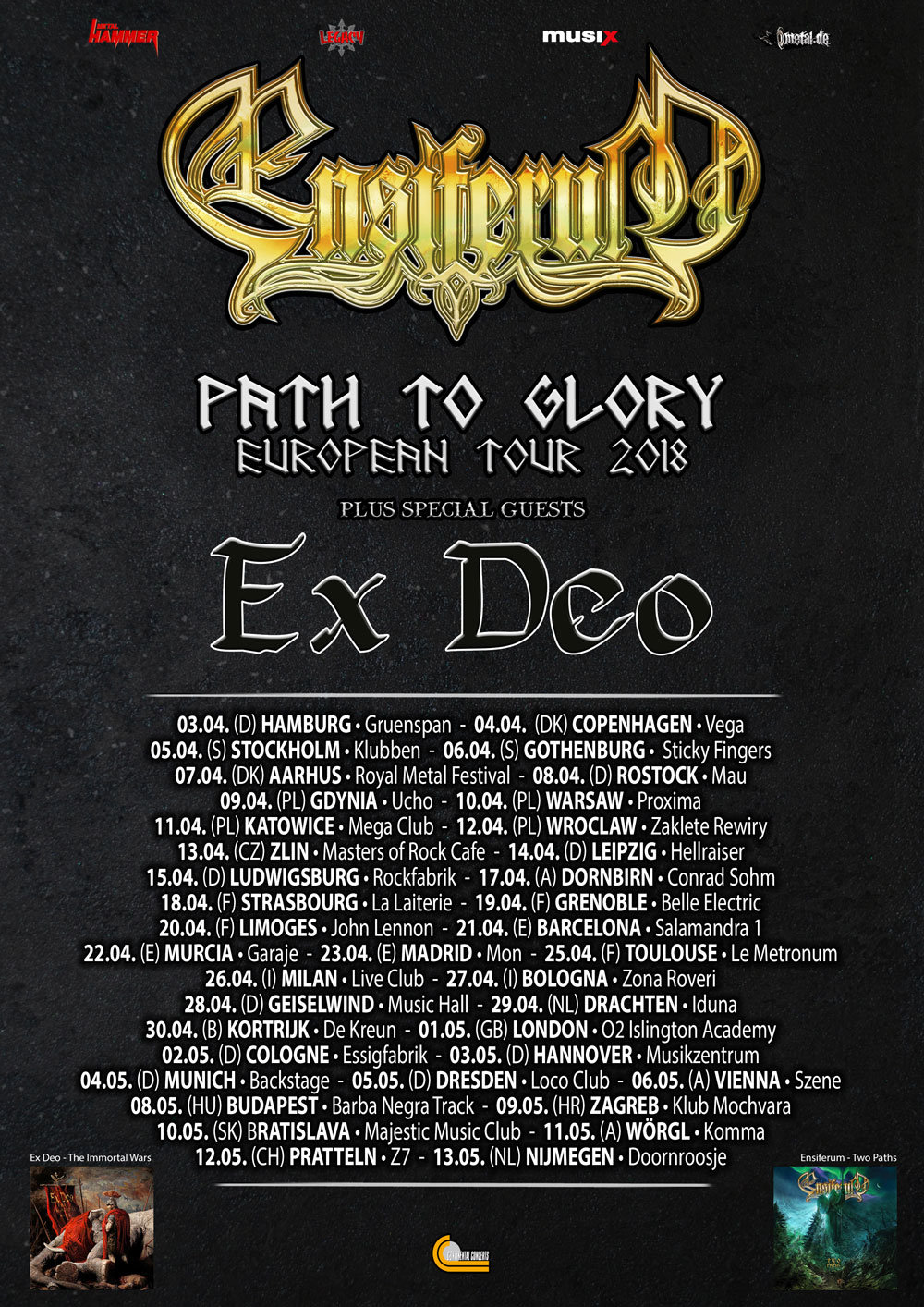 Ensiferum - European Tour 2018