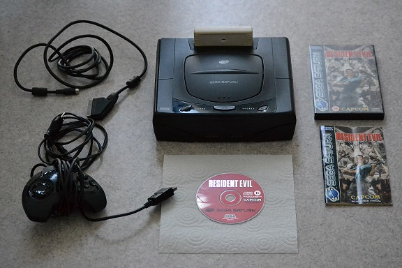 [VDS] Sega Saturn Pal + Resident Evil + Adaptateur JP/US X8gd