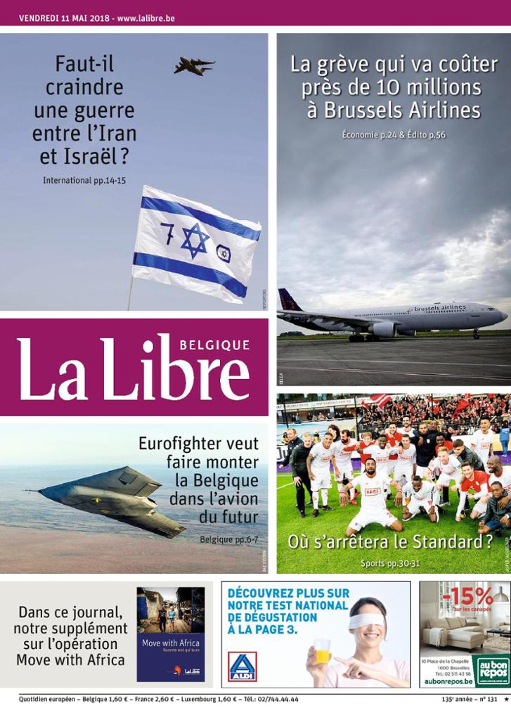 La Libre Belgique Du Vendredi 11 Mai 2018