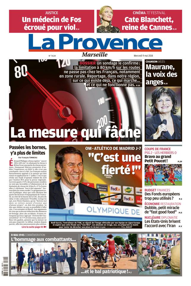 La Provence Marseille Du Mercredi 9 Mai 2018