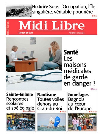 Midi libre ( Édition Du Soir ) Du Vendredi 11 Mai 2018