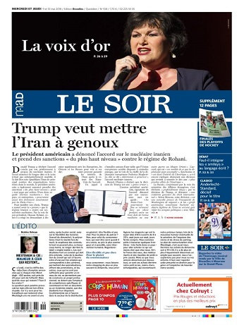 Le Soir Du Mercredi 9 Mai 2018
