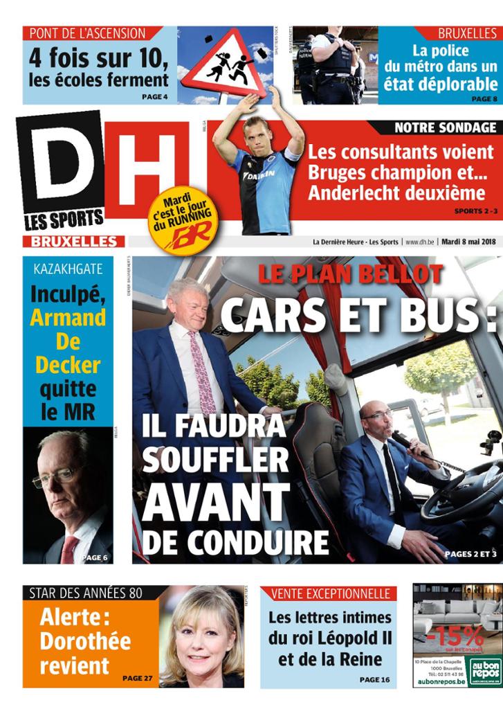 La Dernière Heure (2 Editions) Du Mardi 8 Mai 2018