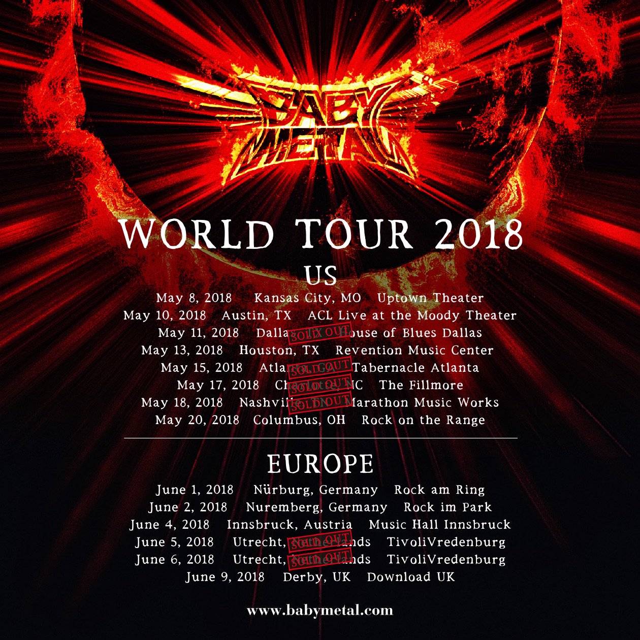 BabyMetal - World Tour 2018