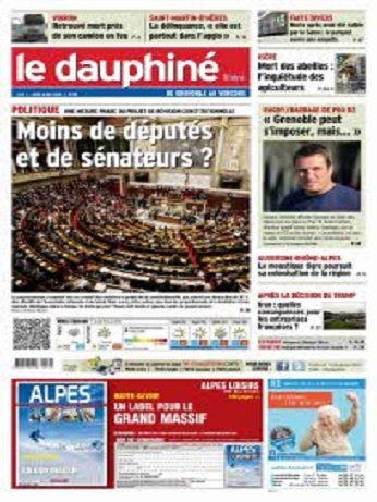 Le Dauphiné Libéré (5 Éditions) Du Jeudi 10 Mai 2018