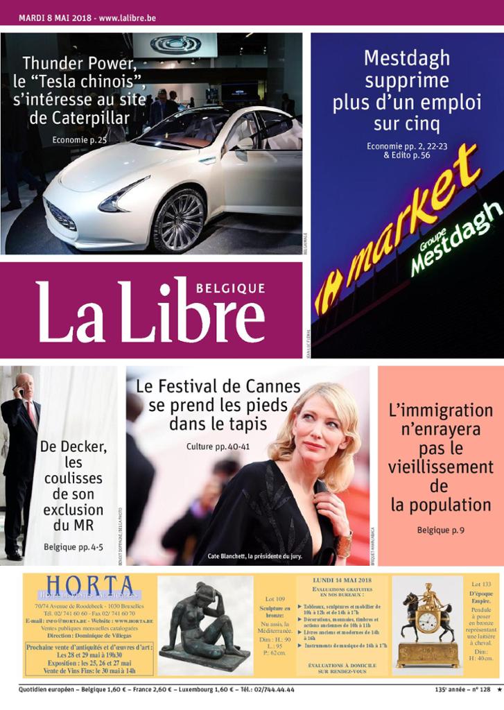 La Libre Belgique Du Mardi 8 Mai 2018