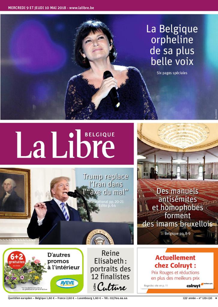 La Libre Belgique Du Mercredi 9 Mai 2018